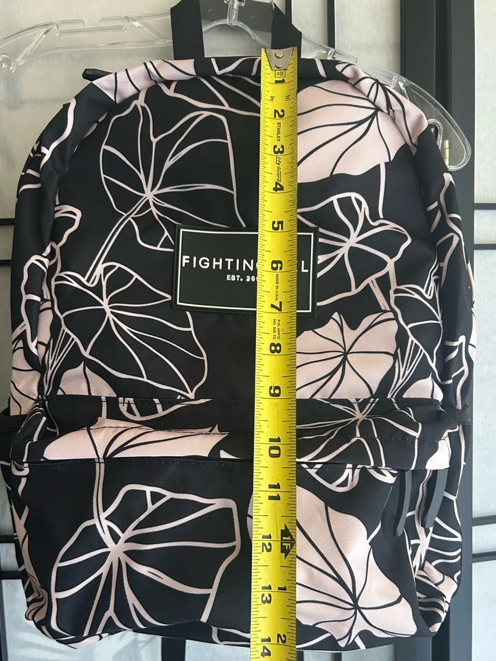 Fighting Eel Kalo Backpack Black with Blush Floral